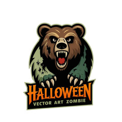 vector illustration of a bear