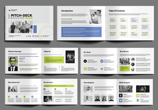 Professional Pitch Deck Brochure