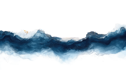 abstract blue background isolated on white transparent background PNG