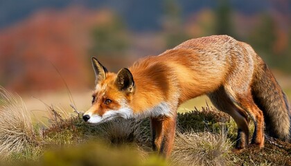 Obraz premium red fox lat vulpes vulpes