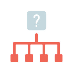 Fototapeta premium Icon a inquiry, isolated against a clean background. 