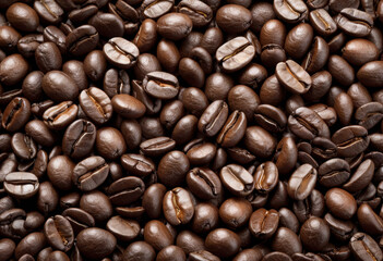 Fototapeta premium Full Frame Roasted Coffee Beans United Kingdom United Kingdom