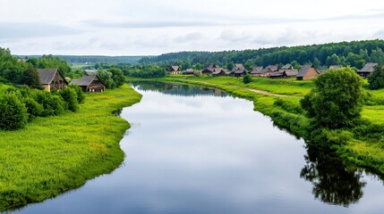 River Village Landscape