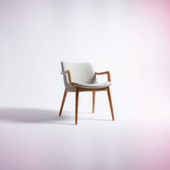A Picture of a chair in white background 