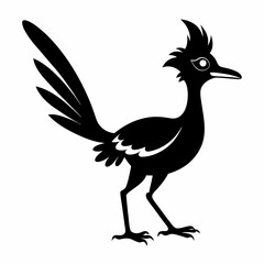 Minimalist Roadrunner Silhouette Vector