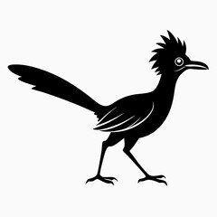 Minimalist Roadrunner Silhouette Vector