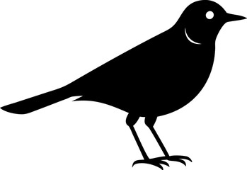 High-Quality Lark Silhouette Vector Icon for Designers