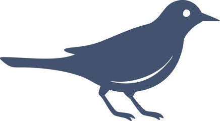 High-Quality Lark Silhouette Vector Icon for Designers