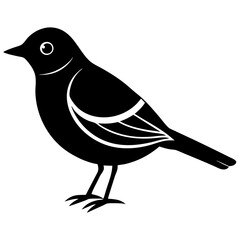 Obraz premium High-Quality Lark Silhouette Vector Icon for Designers