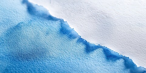 Whispering hues of blue blend with pristine whites in an intimate dance, capturing fluid artistry against a subtle, textured canvas