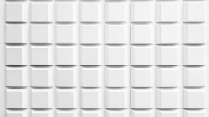 Fototapeta premium White abstract wall with square stone pattern background seamless texture