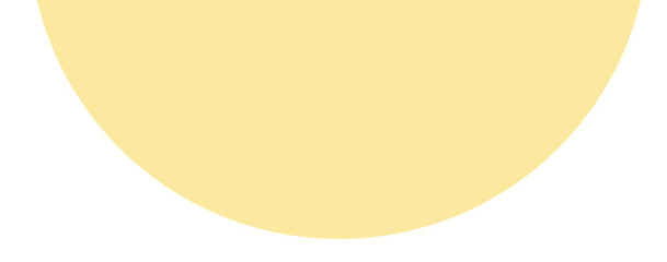 Yellow semicircle geometric minimalist shape