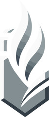Abstract Flame and Shield Logo