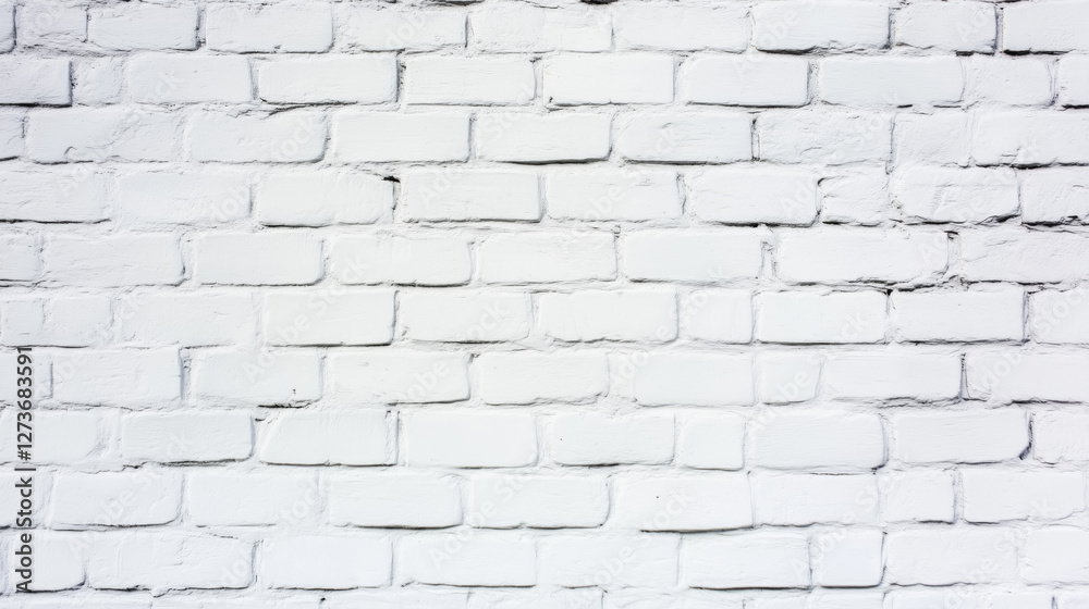 Poster white brick wall pattern seamless texture background