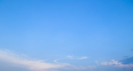 Soft Blue Sky with Gentle Clouds