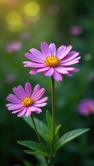 Obraz premium Globe daisy Globularia cordifolia L in full bloom, garden, petals