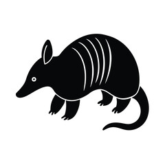 Armadillo Silhouette Vector Illustration

