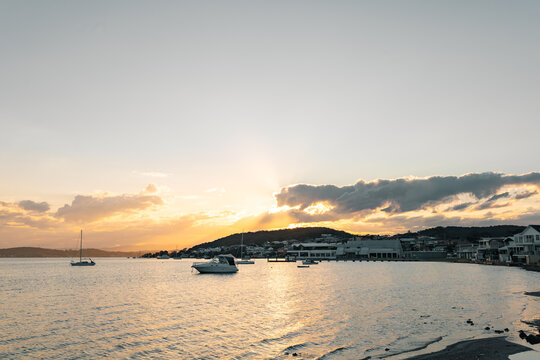 Sunset at Lake Macquarie from Belmont, NSW