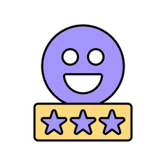 Icon a satisfaction, isolated against a clean background.
