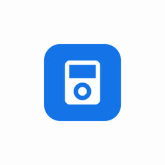 play mp3 icon sign vector