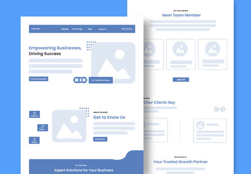 Business Consultancy Agency Landing Page Design