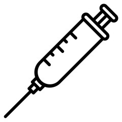 Syringe Icon Element For Design