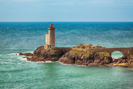 Phare du Petit Minou, lighthouse at western coast of Brittany