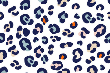 Vibrant leopard pattern design, ideal for textile