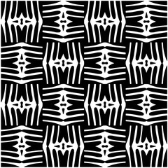 Abstract texture for fabric print, card, table cloth, furniture, banner, cover, invitation, decoration, wrapping. Seamless repeating pattern.  Black and white color. Carpet pattern texture.
