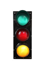 Isolated Modern Traffic Light