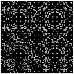 Abstract texture for fabric print, card, table cloth, furniture, banner, cover, invitation, decoration, wrapping. Seamless repeating pattern.  Black and white color. Carpet pattern texture.