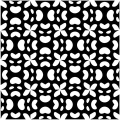 Abstract texture for fabric print, card, table cloth, furniture, banner, cover, invitation, decoration, wrapping. Seamless repeating pattern.  Black and white color. Carpet pattern texture.