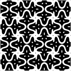 Abstract texture for fabric print, card, table cloth, furniture, banner, cover, invitation, decoration, wrapping. Seamless repeating pattern.  Black and white color. Carpet pattern texture.