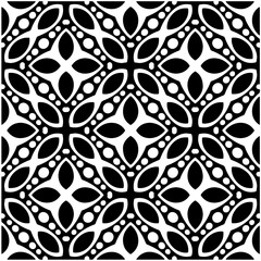 Abstract texture for fabric print, card, table cloth, furniture, banner, cover, invitation, decoration, wrapping. Seamless repeating pattern.  Black and white color. Carpet pattern texture.
