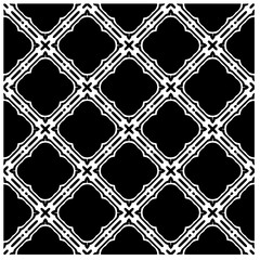 Fototapeta premium Abstract texture for fabric print, card, table cloth, furniture, banner, cover, invitation, decoration, wrapping. Seamless repeating pattern. Black and white color. Carpet pattern texture.