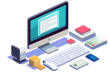 Online Taxes And Invoice Using Computer