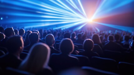 Inaugural ceremony with a light show. Featuring innovation and excitement