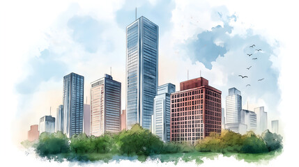 Fototapeta premium Bringing Urban Landscapes to Life