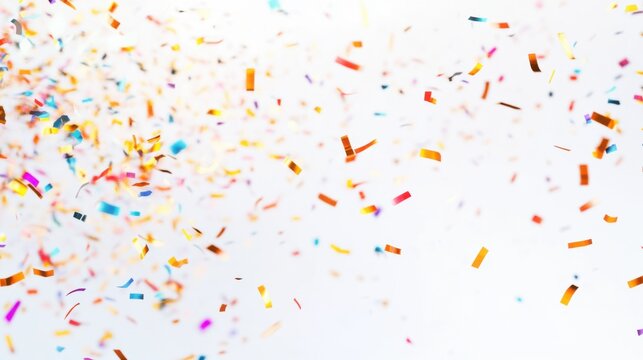 Inaugural ceremony with a massive confetti burst. Featuring celebration and joy