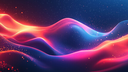 Fototapeta premium Neon Energy Waves Abstract Background for Futuristic, Sci-Fi & Digital Art | Ideal for Websites & Branding, digital art, website backgrounds, sci-fi themes, high-energy concepts, innovation visuals,
