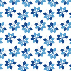 Obraz premium Floral pattern background vector illustration