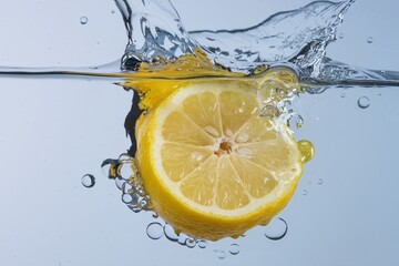Lemon Splash in Water,