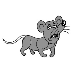 Mouse Exhausted Sad Desperate Tired Suffering Fun Design Lover Art Vector Illustration Card T-Shirt Poster Sticker Graphic Print Decorative Drawing Isolated Logo Decoration Symbol Creative Cool Style

