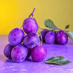 Plum Delight Abstract Artwork