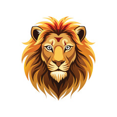 lion head vector  on white background