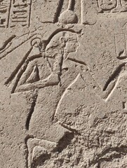 Egyptian hieroglyphs, Karnak Temple, Luxor, Egypt