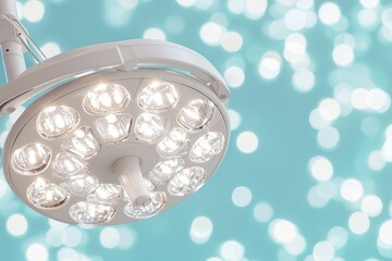 Surgical lamps found in operation rooms incorporate artistic lighting and a blue filter