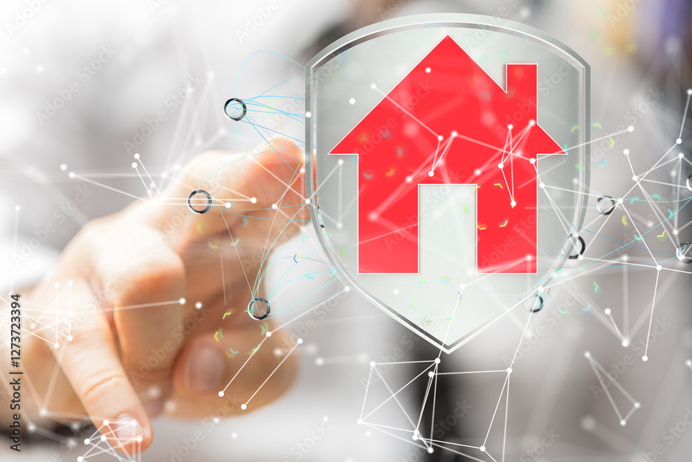 Poster iot home telecommunication network and wireless mobile internet