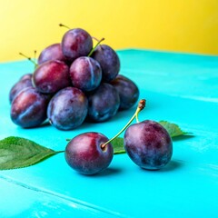 Vibrant Plum Artwork in Watercolor