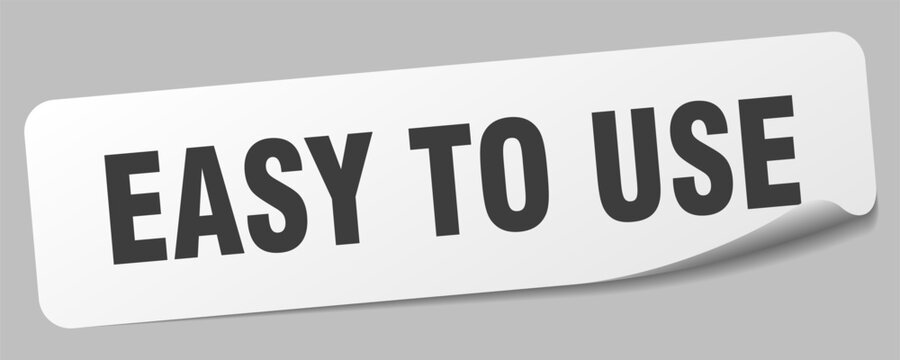 easy to use sticker. easy to use label